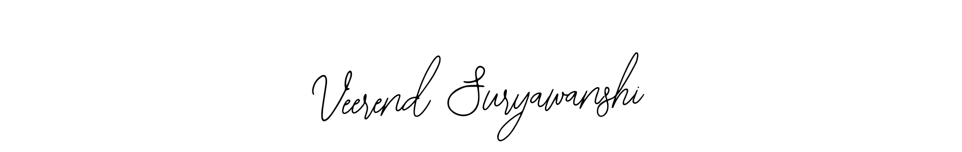 This is the best signature style for the Veerend Suryawanshi name. Also you like these signature font (Bearetta-2O07w). Mix name signature. Veerend Suryawanshi signature style 12 images and pictures png