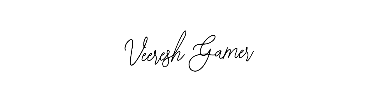 How to make Veeresh Gamer signature? Bearetta-2O07w is a professional autograph style. Create handwritten signature for Veeresh Gamer name. Veeresh Gamer signature style 12 images and pictures png