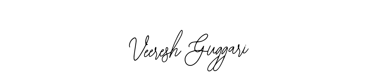 How to make Veeresh Guggari name signature. Use Bearetta-2O07w style for creating short signs online. This is the latest handwritten sign. Veeresh Guggari signature style 12 images and pictures png