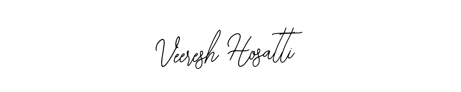 How to make Veeresh Hosatti name signature. Use Bearetta-2O07w style for creating short signs online. This is the latest handwritten sign. Veeresh Hosatti signature style 12 images and pictures png