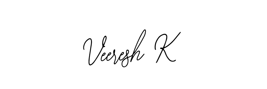 Similarly Bearetta-2O07w is the best handwritten signature design. Signature creator online .You can use it as an online autograph creator for name Veeresh K. Veeresh K signature style 12 images and pictures png