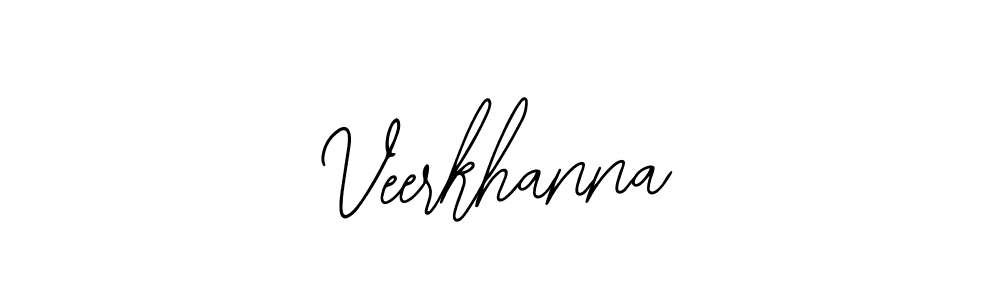 The best way (Bearetta-2O07w) to make a short signature is to pick only two or three words in your name. The name Veerkhanna include a total of six letters. For converting this name. Veerkhanna signature style 12 images and pictures png