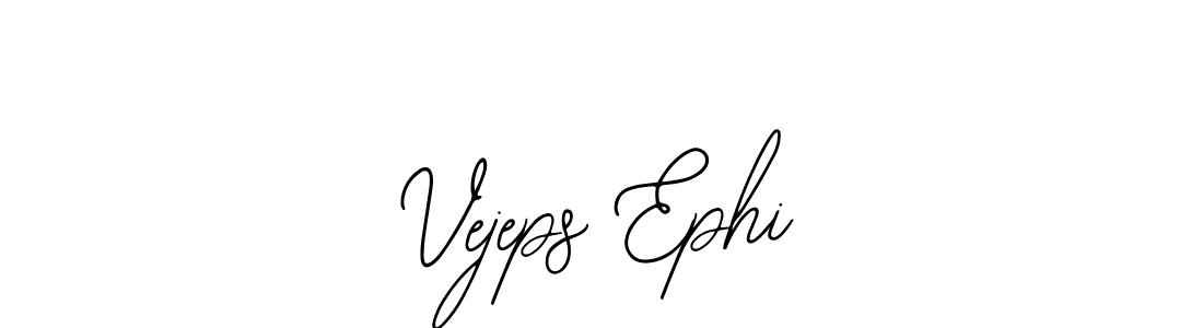 Bearetta-2O07w is a professional signature style that is perfect for those who want to add a touch of class to their signature. It is also a great choice for those who want to make their signature more unique. Get Vejeps Ephi name to fancy signature for free. Vejeps Ephi signature style 12 images and pictures png
