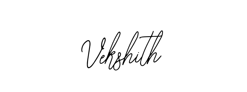 Use a signature maker to create a handwritten signature online. With this signature software, you can design (Bearetta-2O07w) your own signature for name Vekshith. Vekshith signature style 12 images and pictures png