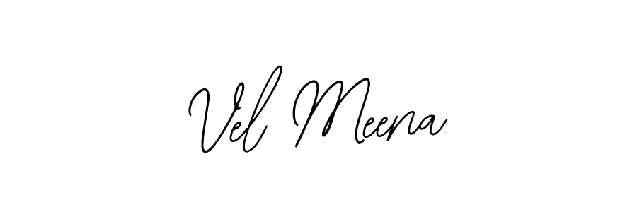 Use a signature maker to create a handwritten signature online. With this signature software, you can design (Bearetta-2O07w) your own signature for name Vel Meena. Vel Meena signature style 12 images and pictures png