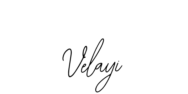 Use a signature maker to create a handwritten signature online. With this signature software, you can design (Bearetta-2O07w) your own signature for name Velayi. Velayi signature style 12 images and pictures png
