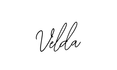 Design your own signature with our free online signature maker. With this signature software, you can create a handwritten (Bearetta-2O07w) signature for name Velda. Velda signature style 12 images and pictures png