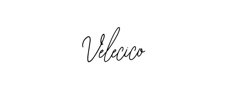 How to make Velecico name signature. Use Bearetta-2O07w style for creating short signs online. This is the latest handwritten sign. Velecico signature style 12 images and pictures png