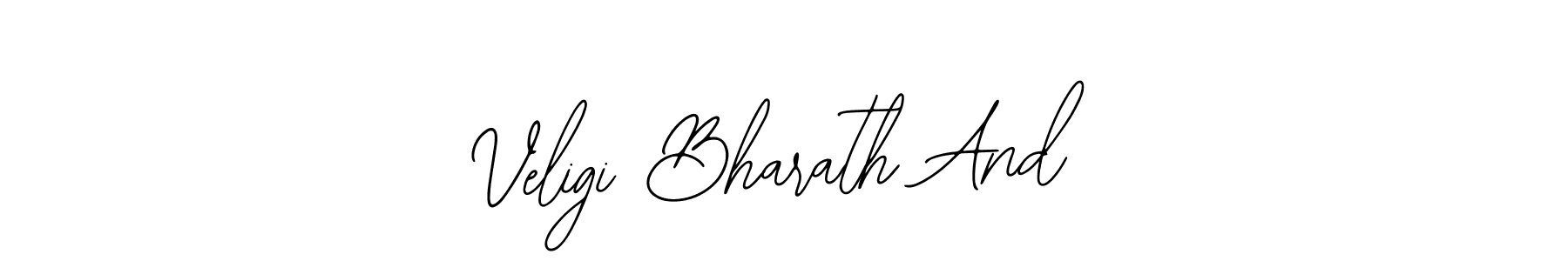 How to make Veligi Bharath And signature? Bearetta-2O07w is a professional autograph style. Create handwritten signature for Veligi Bharath And name. Veligi Bharath And signature style 12 images and pictures png