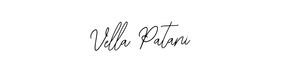 if you are searching for the best signature style for your name Vella Patani. so please give up your signature search. here we have designed multiple signature styles  using Bearetta-2O07w. Vella Patani signature style 12 images and pictures png