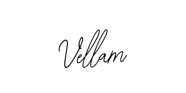 How to make Vellam signature? Bearetta-2O07w is a professional autograph style. Create handwritten signature for Vellam name. Vellam signature style 12 images and pictures png