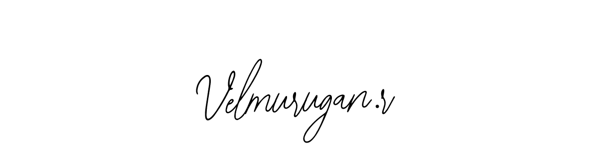 The best way (Bearetta-2O07w) to make a short signature is to pick only two or three words in your name. The name Velmurugan.r include a total of six letters. For converting this name. Velmurugan.r signature style 12 images and pictures png