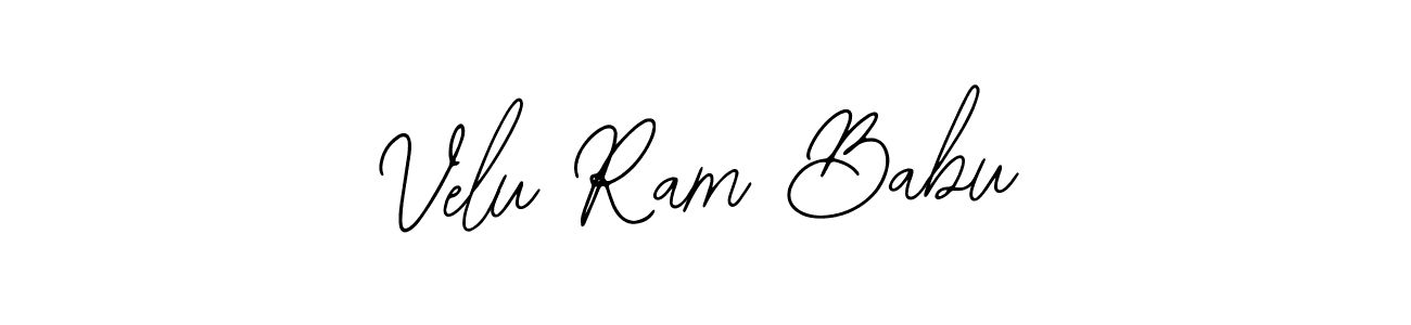 The best way (Bearetta-2O07w) to make a short signature is to pick only two or three words in your name. The name Velu Ram Babu include a total of six letters. For converting this name. Velu Ram Babu signature style 12 images and pictures png