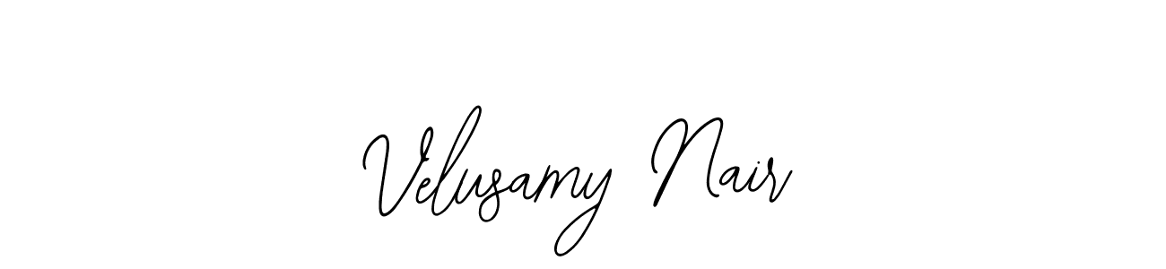This is the best signature style for the Velusamy Nair name. Also you like these signature font (Bearetta-2O07w). Mix name signature. Velusamy Nair signature style 12 images and pictures png