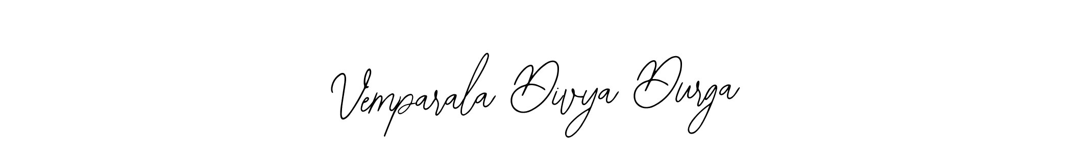 How to make Vemparala Divya Durga name signature. Use Bearetta-2O07w style for creating short signs online. This is the latest handwritten sign. Vemparala Divya Durga signature style 12 images and pictures png
