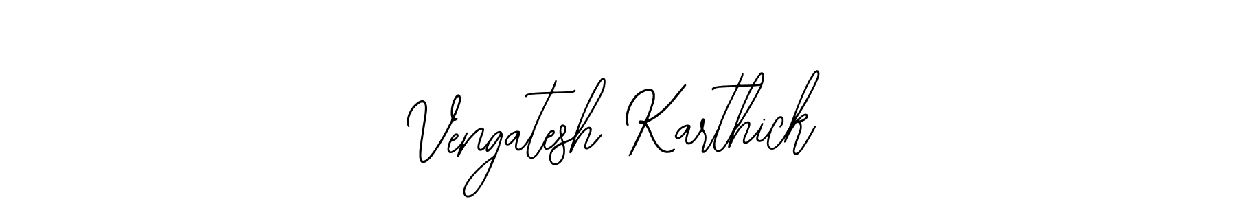 Use a signature maker to create a handwritten signature online. With this signature software, you can design (Bearetta-2O07w) your own signature for name Vengatesh Karthick. Vengatesh Karthick signature style 12 images and pictures png