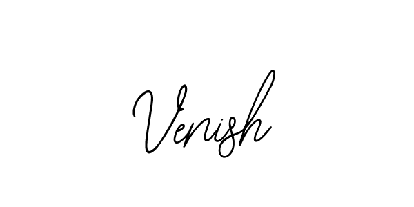 You should practise on your own different ways (Bearetta-2O07w) to write your name (Venish) in signature. don't let someone else do it for you. Venish signature style 12 images and pictures png