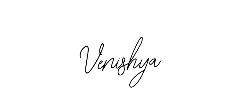 How to make Venishya name signature. Use Bearetta-2O07w style for creating short signs online. This is the latest handwritten sign. Venishya signature style 12 images and pictures png