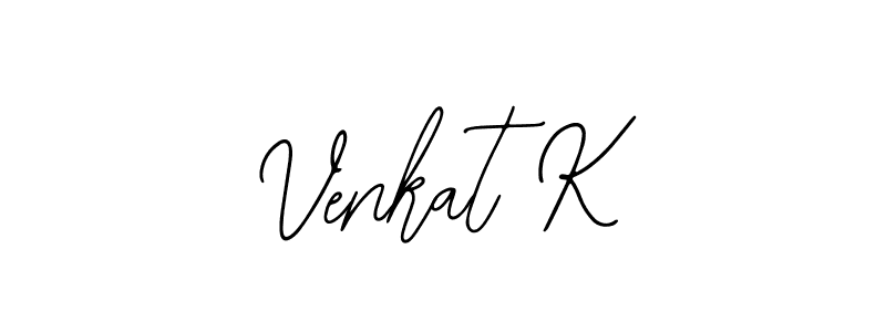 How to Draw Venkat K signature style? Bearetta-2O07w is a latest design signature styles for name Venkat K. Venkat K signature style 12 images and pictures png