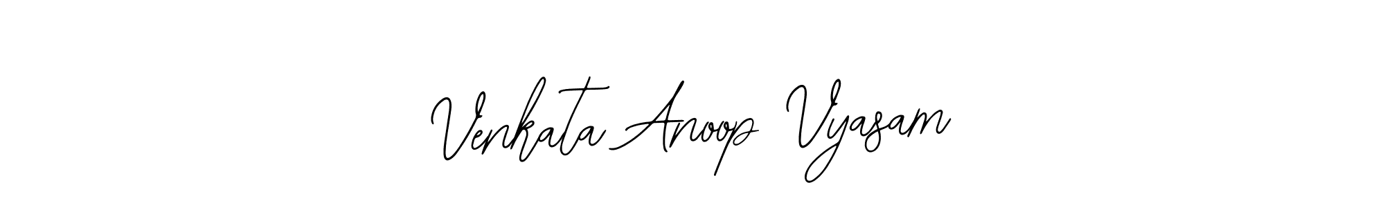 Make a beautiful signature design for name Venkata Anoop Vyasam. Use this online signature maker to create a handwritten signature for free. Venkata Anoop Vyasam signature style 12 images and pictures png