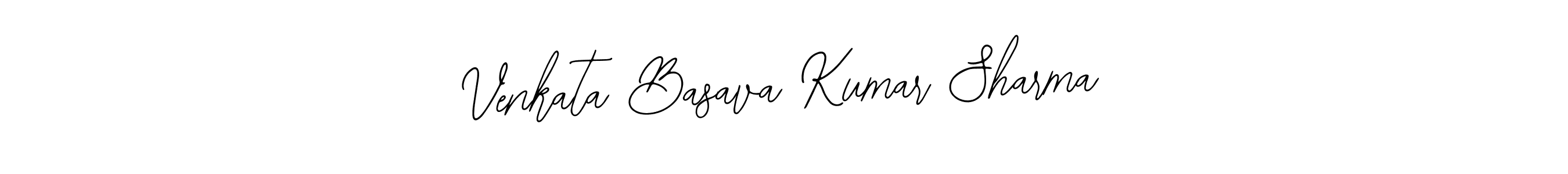 The best way (Bearetta-2O07w) to make a short signature is to pick only two or three words in your name. The name Venkata Basava Kumar Sharma include a total of six letters. For converting this name. Venkata Basava Kumar Sharma signature style 12 images and pictures png