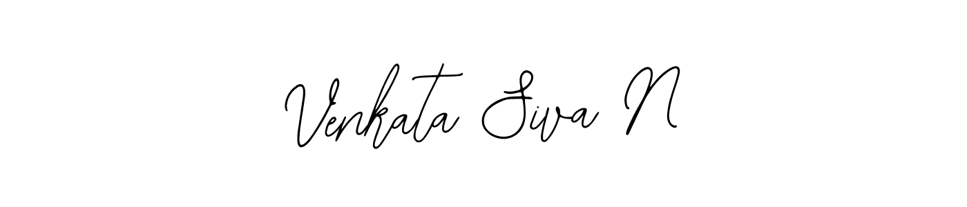 This is the best signature style for the Venkata Siva N name. Also you like these signature font (Bearetta-2O07w). Mix name signature. Venkata Siva N signature style 12 images and pictures png