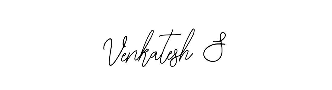 How to make Venkatesh S name signature. Use Bearetta-2O07w style for creating short signs online. This is the latest handwritten sign. Venkatesh S signature style 12 images and pictures png