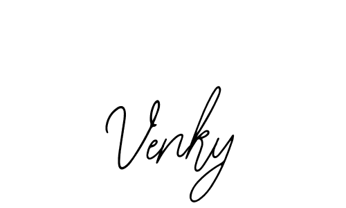 Design your own signature with our free online signature maker. With this signature software, you can create a handwritten (Bearetta-2O07w) signature for name Venky. Venky signature style 12 images and pictures png