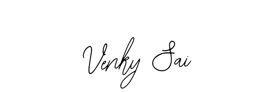 Create a beautiful signature design for name Venky Sai. With this signature (Bearetta-2O07w) fonts, you can make a handwritten signature for free. Venky Sai signature style 12 images and pictures png