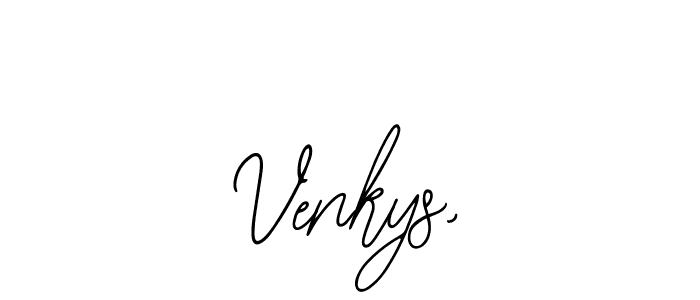 How to make Venkys, signature? Bearetta-2O07w is a professional autograph style. Create handwritten signature for Venkys, name. Venkys, signature style 12 images and pictures png