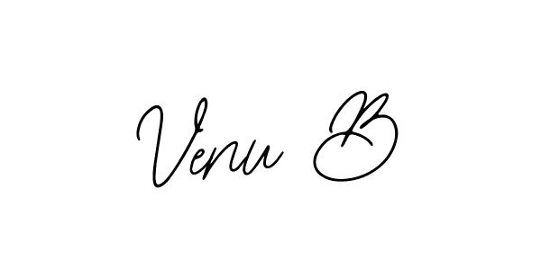 Design your own signature with our free online signature maker. With this signature software, you can create a handwritten (Bearetta-2O07w) signature for name Venu B. Venu B signature style 12 images and pictures png