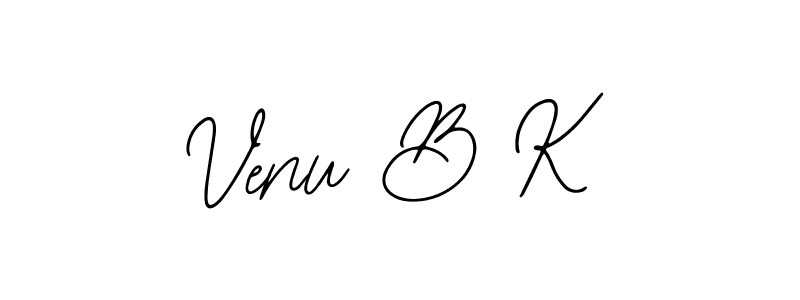 You should practise on your own different ways (Bearetta-2O07w) to write your name (Venu B K) in signature. don't let someone else do it for you. Venu B K signature style 12 images and pictures png