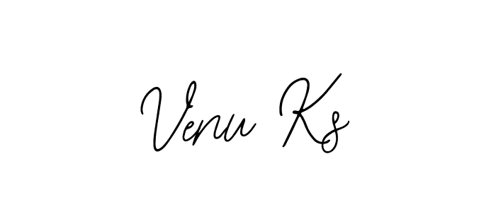 How to make Venu Ks name signature. Use Bearetta-2O07w style for creating short signs online. This is the latest handwritten sign. Venu Ks signature style 12 images and pictures png