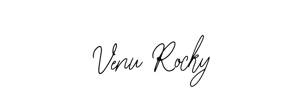 Venu Rocky stylish signature style. Best Handwritten Sign (Bearetta-2O07w) for my name. Handwritten Signature Collection Ideas for my name Venu Rocky. Venu Rocky signature style 12 images and pictures png