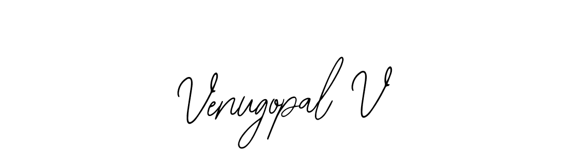 The best way (Bearetta-2O07w) to make a short signature is to pick only two or three words in your name. The name Venugopal V include a total of six letters. For converting this name. Venugopal V signature style 12 images and pictures png