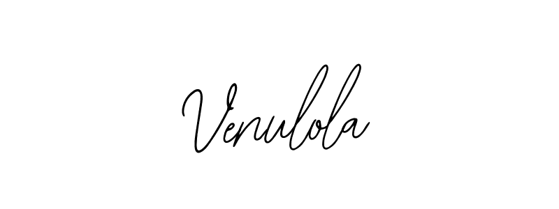 Use a signature maker to create a handwritten signature online. With this signature software, you can design (Bearetta-2O07w) your own signature for name Venulola. Venulola signature style 12 images and pictures png