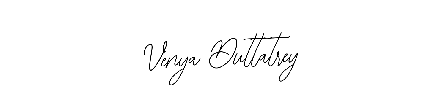 The best way (Bearetta-2O07w) to make a short signature is to pick only two or three words in your name. The name Venya Duttatrey include a total of six letters. For converting this name. Venya Duttatrey signature style 12 images and pictures png