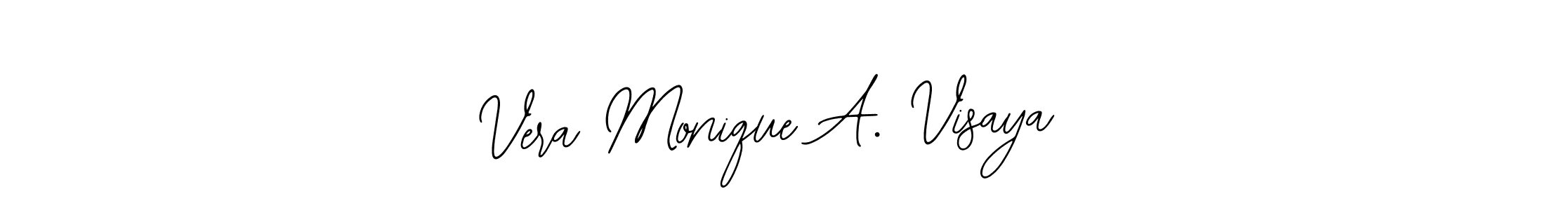 Design your own signature with our free online signature maker. With this signature software, you can create a handwritten (Bearetta-2O07w) signature for name Vera Monique A. Visaya. Vera Monique A. Visaya signature style 12 images and pictures png