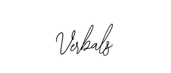 Here are the top 10 professional signature styles for the name Verbals. These are the best autograph styles you can use for your name. Verbals signature style 12 images and pictures png