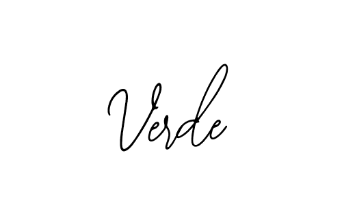 Design your own signature with our free online signature maker. With this signature software, you can create a handwritten (Bearetta-2O07w) signature for name Verde. Verde signature style 12 images and pictures png