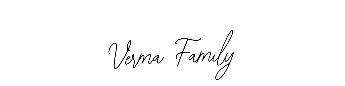 You should practise on your own different ways (Bearetta-2O07w) to write your name (Verma Family) in signature. don't let someone else do it for you. Verma Family signature style 12 images and pictures png