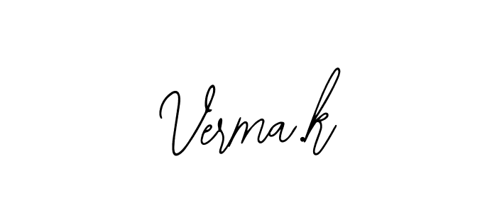 Similarly Bearetta-2O07w is the best handwritten signature design. Signature creator online .You can use it as an online autograph creator for name Verma.k. Verma.k signature style 12 images and pictures png