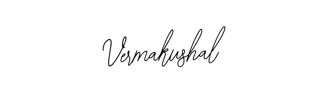 How to make Vermakushal name signature. Use Bearetta-2O07w style for creating short signs online. This is the latest handwritten sign. Vermakushal signature style 12 images and pictures png