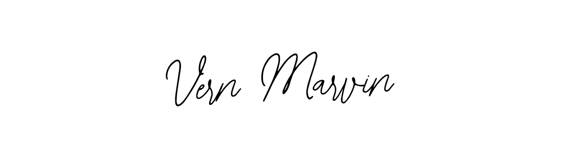 How to make Vern Marvin name signature. Use Bearetta-2O07w style for creating short signs online. This is the latest handwritten sign. Vern Marvin signature style 12 images and pictures png