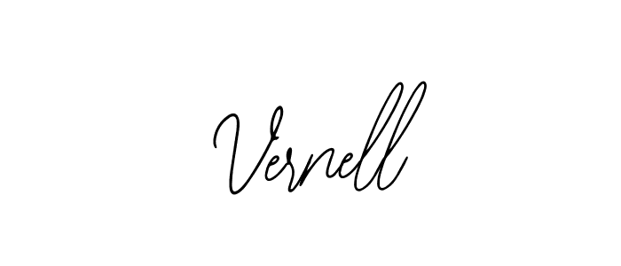 Use a signature maker to create a handwritten signature online. With this signature software, you can design (Bearetta-2O07w) your own signature for name Vernell. Vernell signature style 12 images and pictures png
