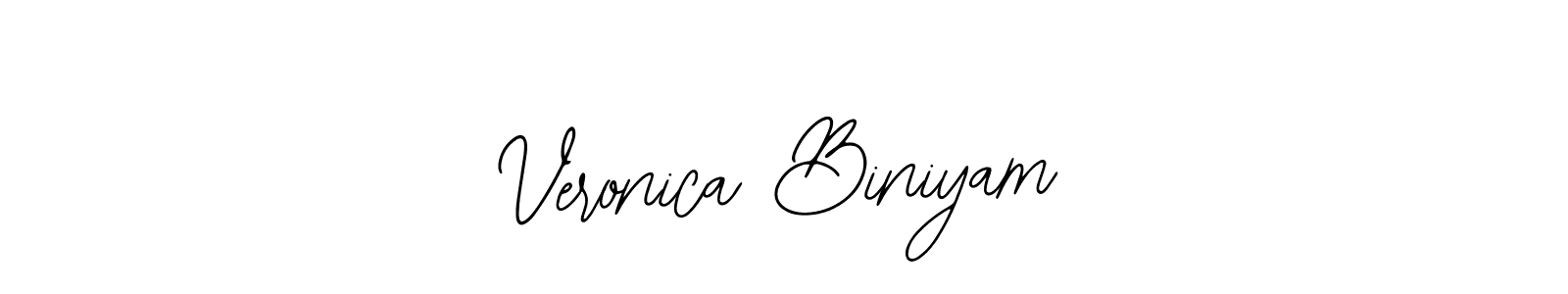 Bearetta-2O07w is a professional signature style that is perfect for those who want to add a touch of class to their signature. It is also a great choice for those who want to make their signature more unique. Get Veronica Biniyam name to fancy signature for free. Veronica Biniyam signature style 12 images and pictures png