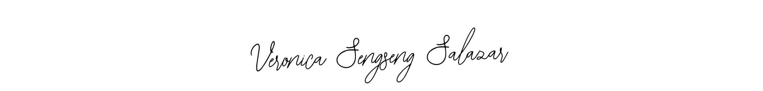 Use a signature maker to create a handwritten signature online. With this signature software, you can design (Bearetta-2O07w) your own signature for name Veronica Sengseng Salazar. Veronica Sengseng Salazar signature style 12 images and pictures png