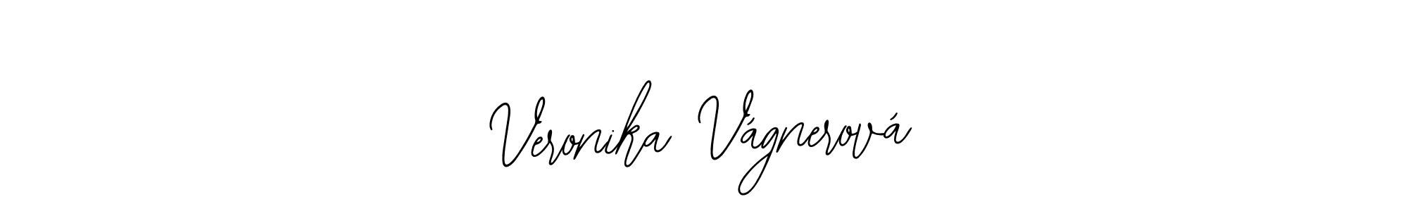 How to make Veronika Vágnerová name signature. Use Bearetta-2O07w style for creating short signs online. This is the latest handwritten sign. Veronika Vágnerová signature style 12 images and pictures png