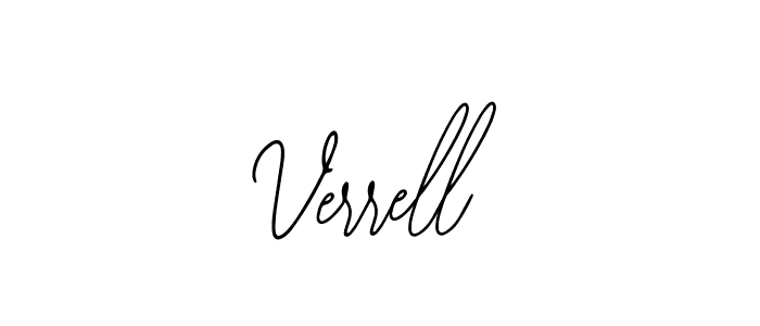 Use a signature maker to create a handwritten signature online. With this signature software, you can design (Bearetta-2O07w) your own signature for name Verrell. Verrell signature style 12 images and pictures png