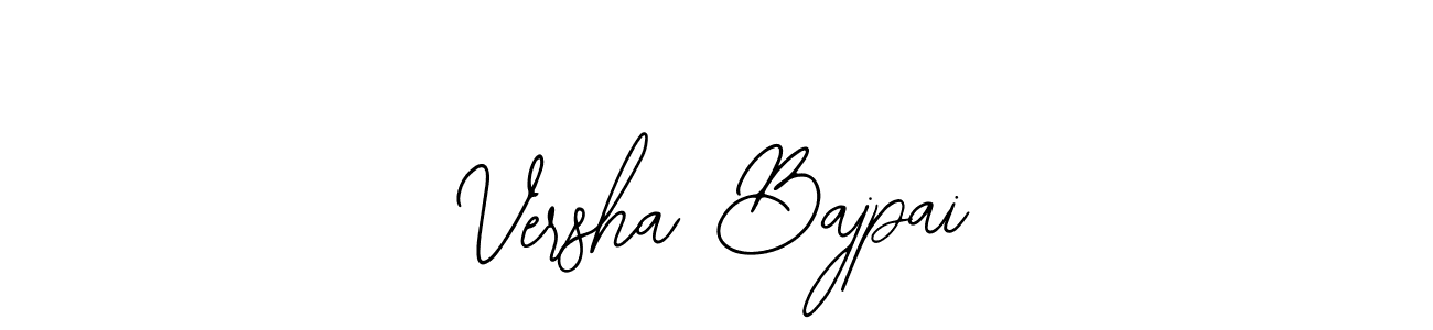It looks lik you need a new signature style for name Versha Bajpai. Design unique handwritten (Bearetta-2O07w) signature with our free signature maker in just a few clicks. Versha Bajpai signature style 12 images and pictures png
